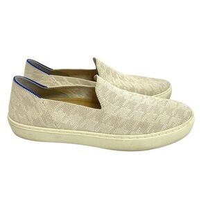 Rothy’s | Ivory Houndstooth Slip on Recycled Knit Sneaker Size 8 Collectors Edit
